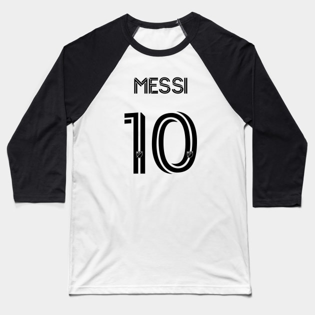 Messi inter Miami Baseball T-Shirt by Alfa Centauri